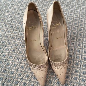 Christian louboutin silk shoes
